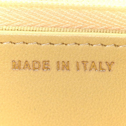 Chanel Lambskin Quilted Enamel Wallet On Chain WOC Yellow 7 of 12