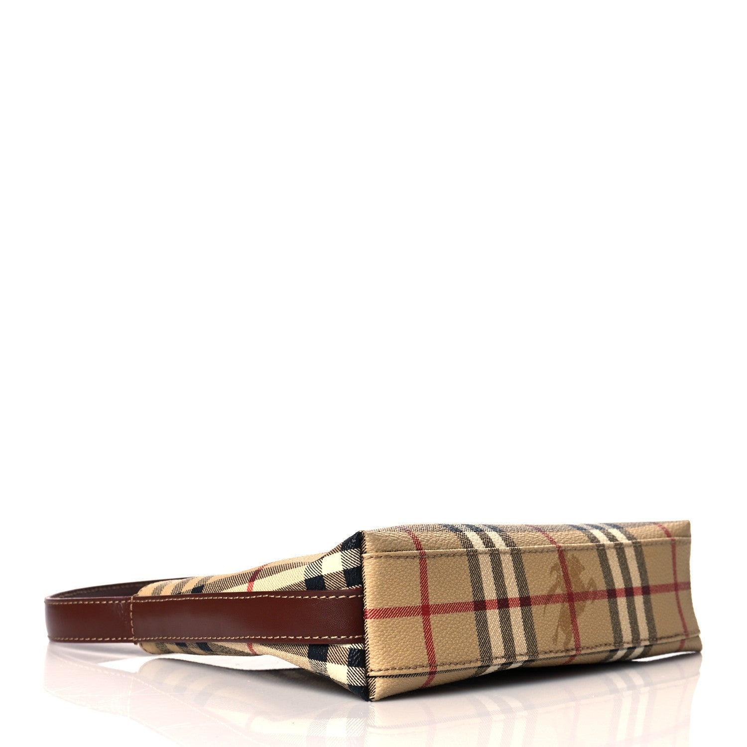 Burberry Haymarket Check Shoulder Bag Brown 3 of 9