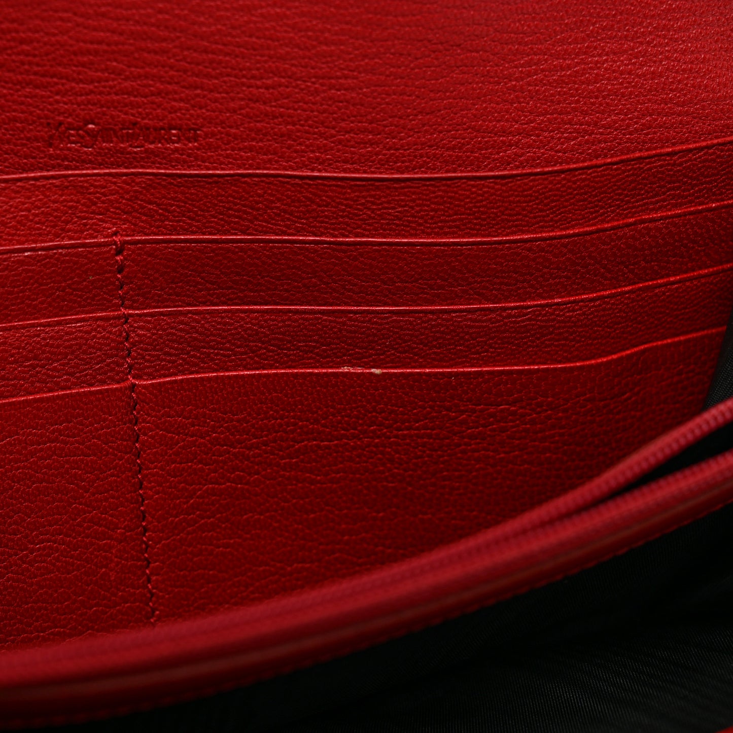 Goatskin Belle De Jour Flap Wallet Rouge Orient