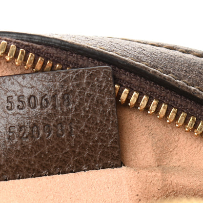 Gucci GG Supreme Monogram Web Mini Ophidia Round Shoulder Bag Brown 7 of 10