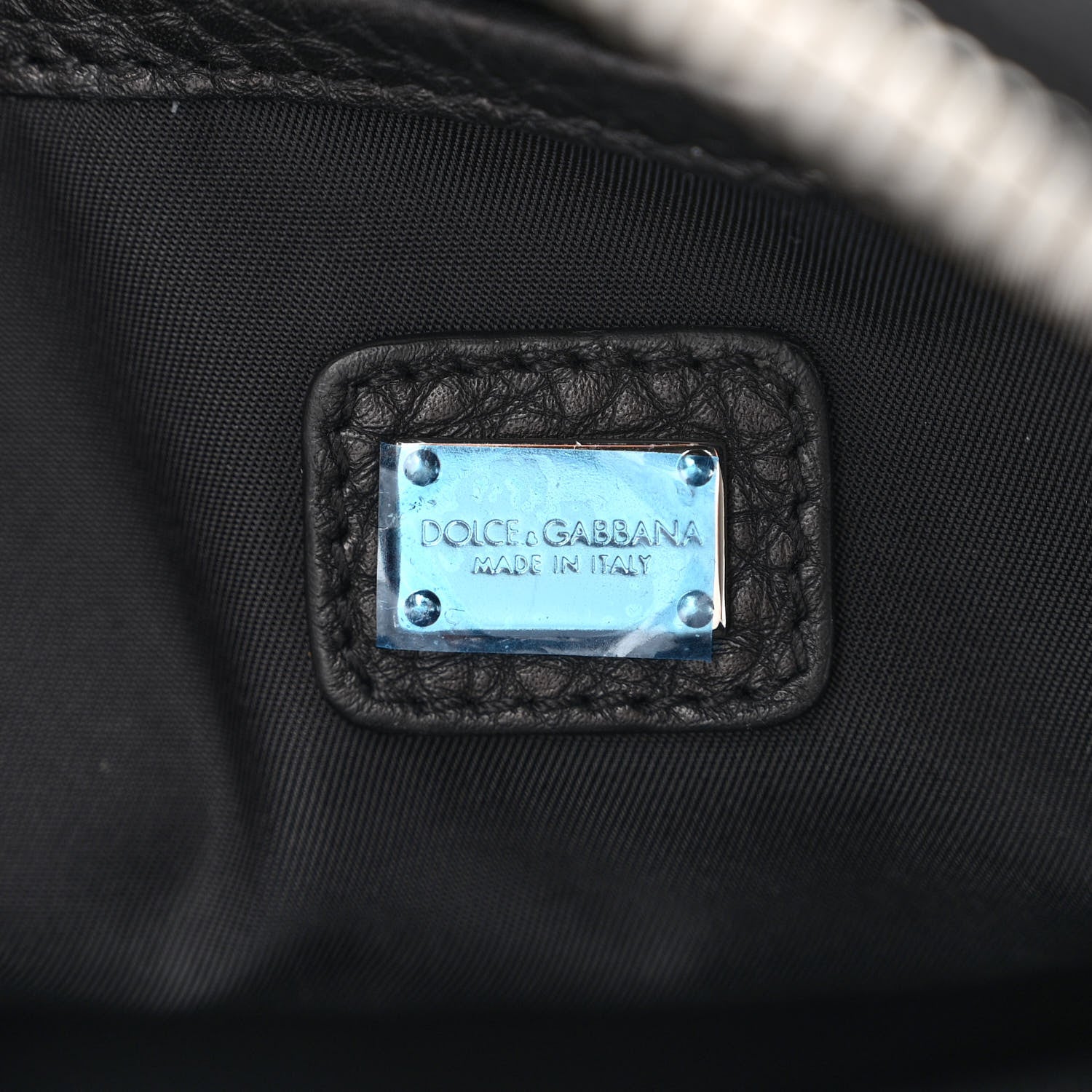Dolce & Gabbana Hammered Calfskin Palermo Zaino Backpack Black 7 of 10