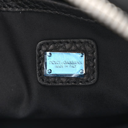 Dolce & Gabbana Hammered Calfskin Palermo Zaino Backpack Black 7 of 10
