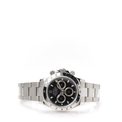 Rolex Stainless Steel 40mm Oyster Perpetual Daytona Cosmograph Watch Black 116520 3 of 6