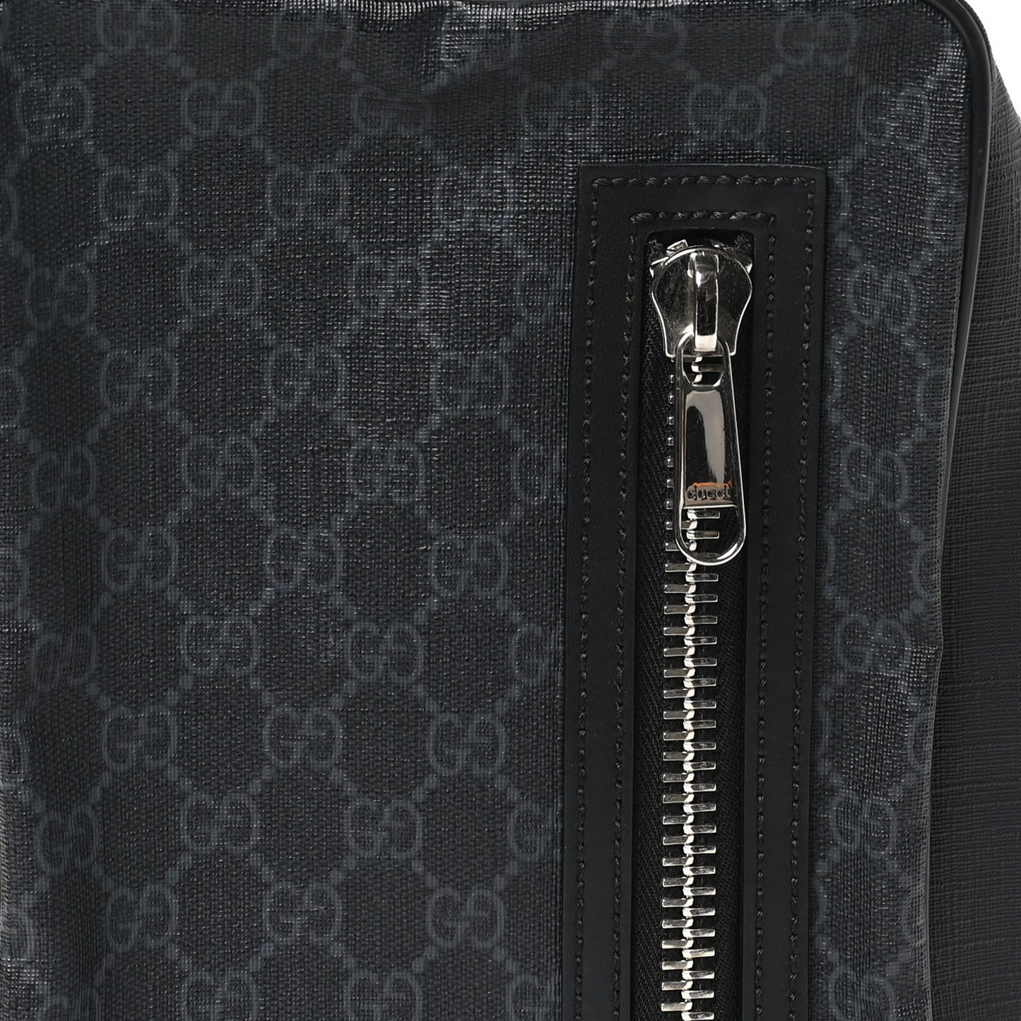 GG Supreme Monogram Web Belt Bag Black Grey
