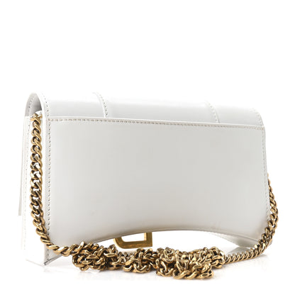 Balenciaga Shiny Box Calfskin Hourglass Chain Bag White 3 of 9