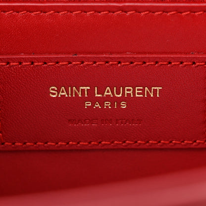 Saint Laurent Smooth Calfskin Medium Classic Monogram Kate Tassel Satchel Lipstick Red 6 of 10