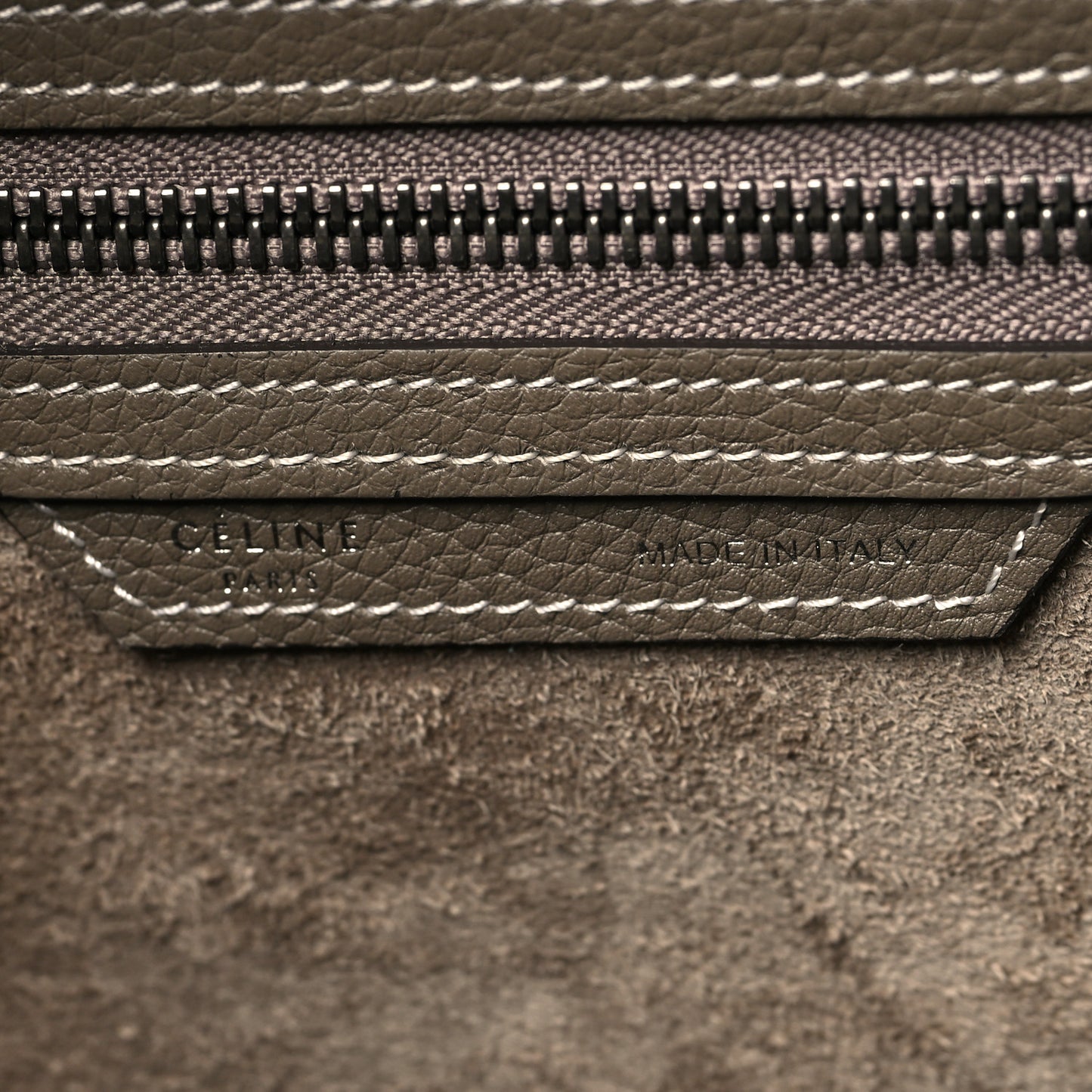 Drummed Calfskin Mini Luggage Souris