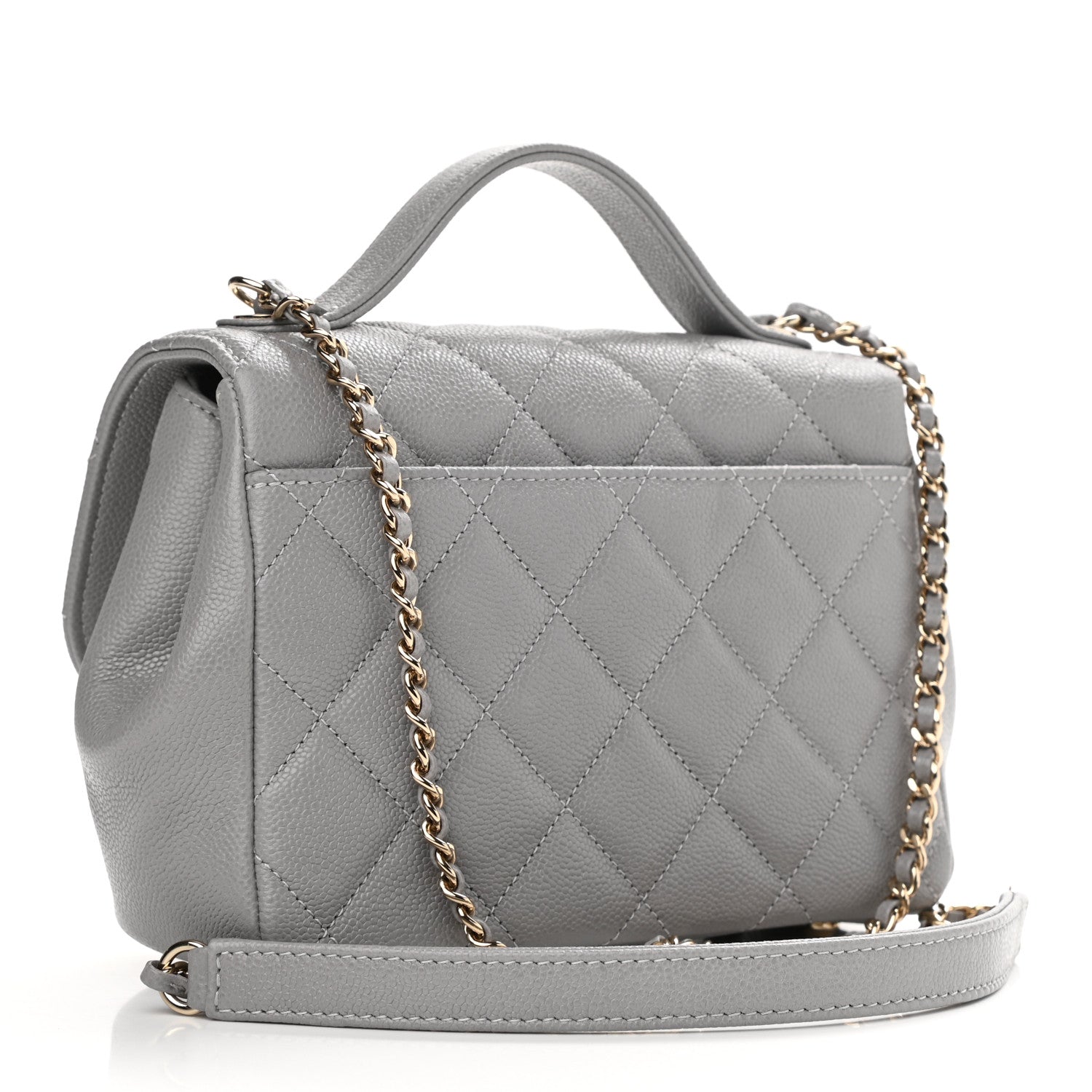 Chanel Caviar Quilted Small Business Affinity Flap Grey 4 of 11