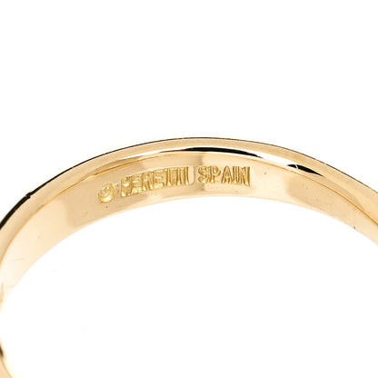 Tiffany 18K Yellow Gold Diamond Elsa Peretti Bean Wire Ring 49 4.75 5 of 5