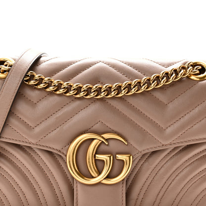 Gucci Calfskin Matelasse Small GG Marmont Shoulder Bag Porcelain Rose 8 of 10