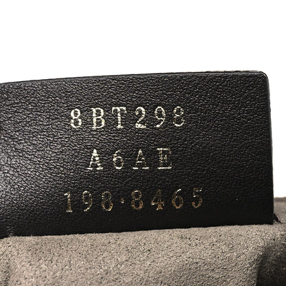 Fendi Vitello Grace F is Fendi Bi-Color FF 1974 Embossed Grande Mon Tresor Bucket Bag Maya Black Fragola 7 of 11