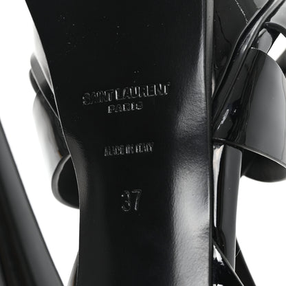 Saint Laurent Patent Tribute 105 Platform Sandals 37 Black 7 of 10