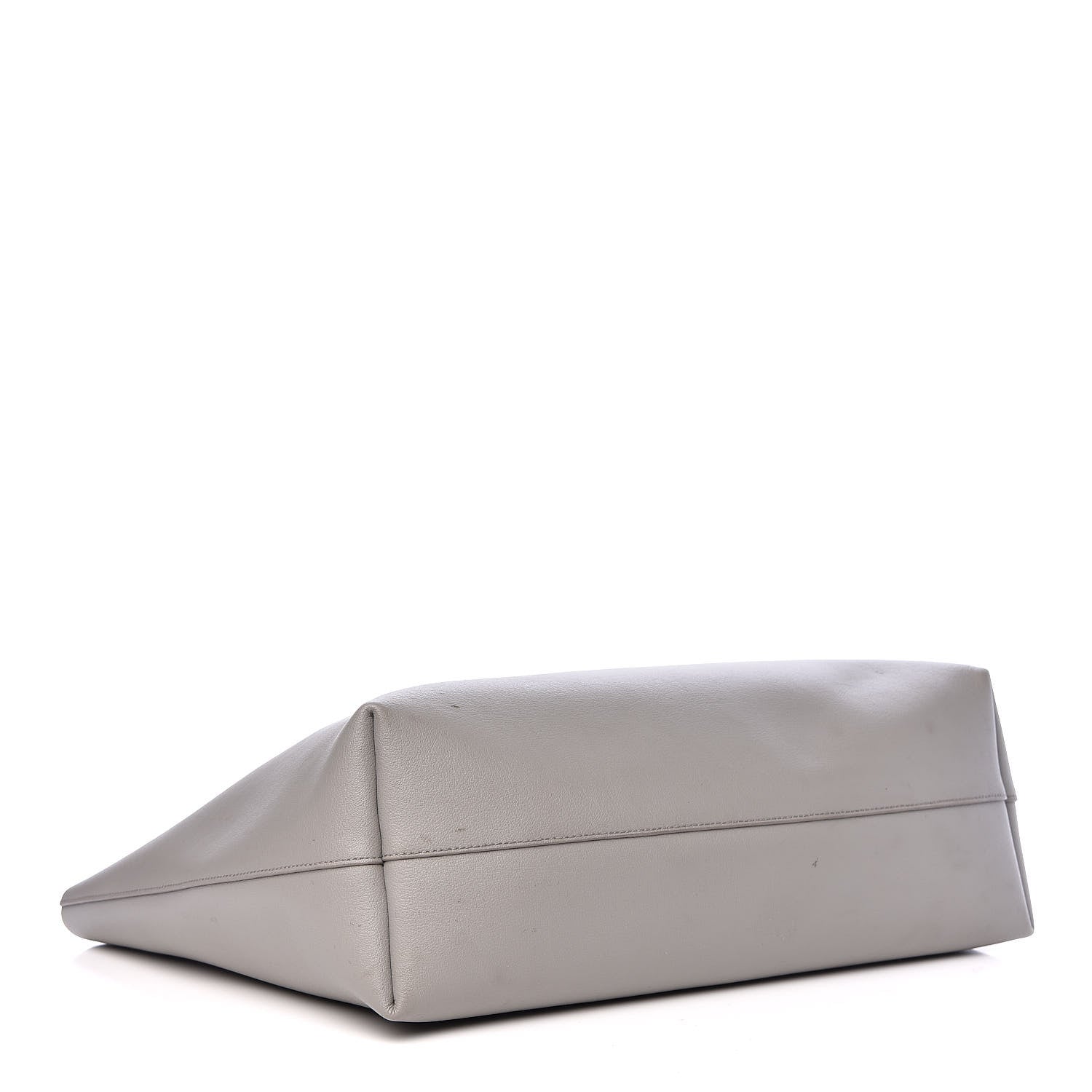 Saint Laurent Calfskin Large Shopping Tote Oyster Gray 5 of 20