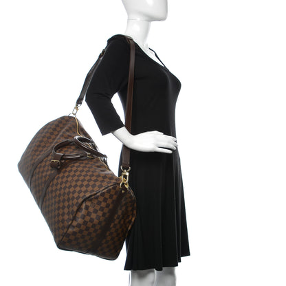 Louis Vuitton Damier Ebene Keepall Bandouliere 55 2 of 12