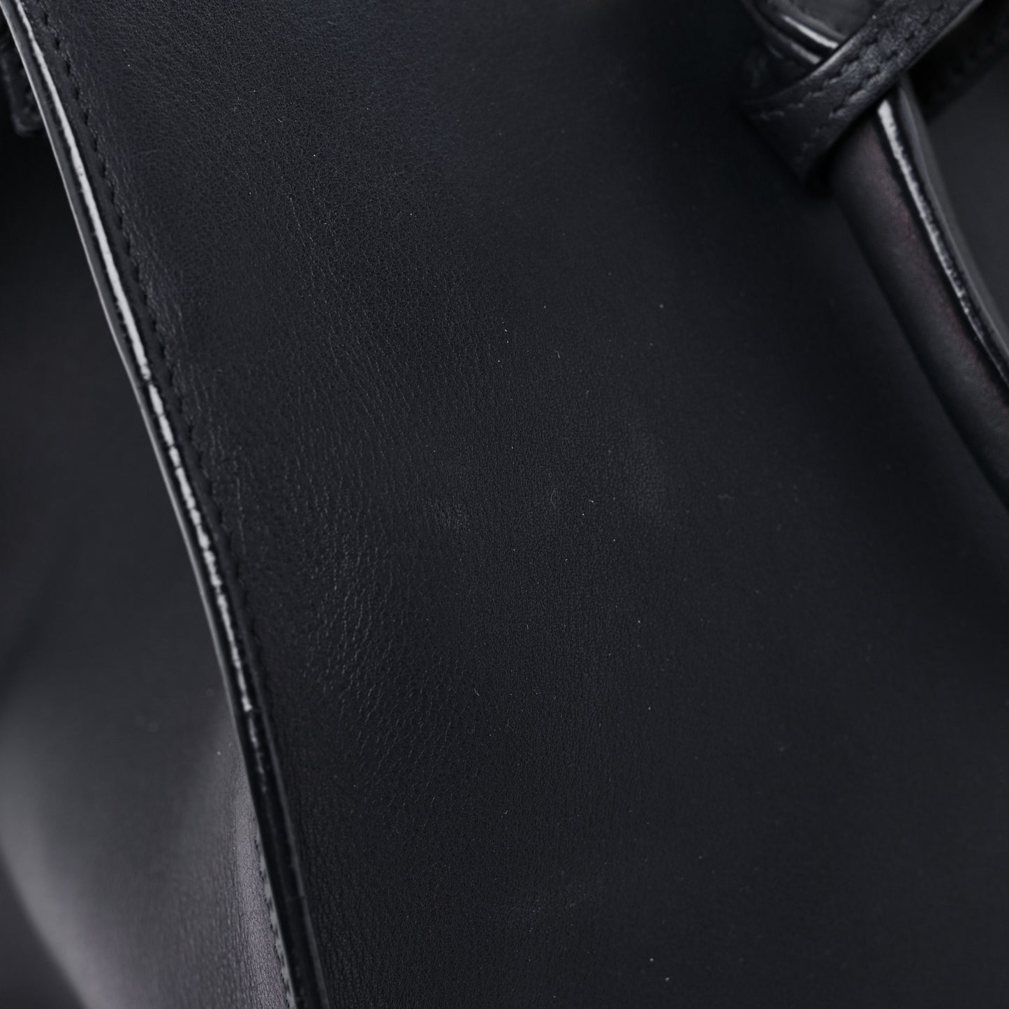 Calfskin Small Classic Y Cabas Navy Blue