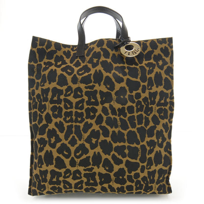 Fendi Jacquard Leopard Print Shopping Tote Brown 1 of 9