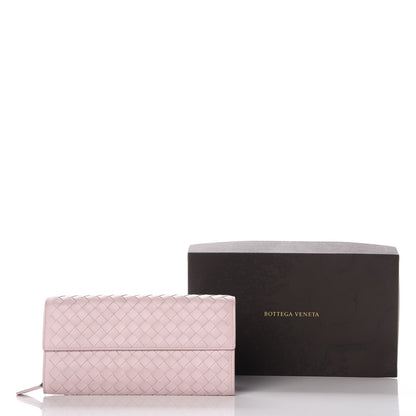 Bottega Veneta Nappa Intrecciato Flap Wallet Petal 8 of 8