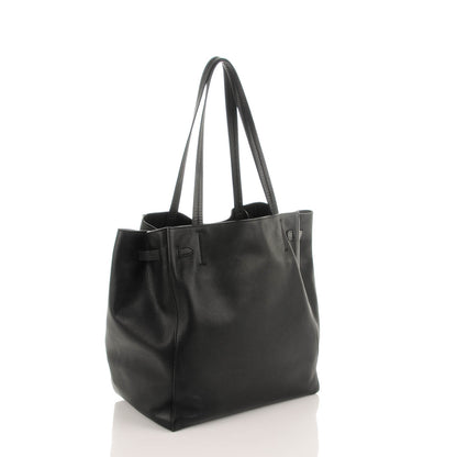 Celine Soft Grained Calfskin Small Belt Cabas Phantom Black 3 of 9