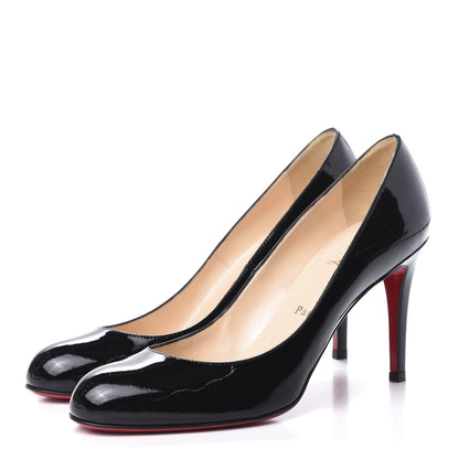 Christian Louboutin Patent Simple 85 Pumps 38 Black 3 of 8