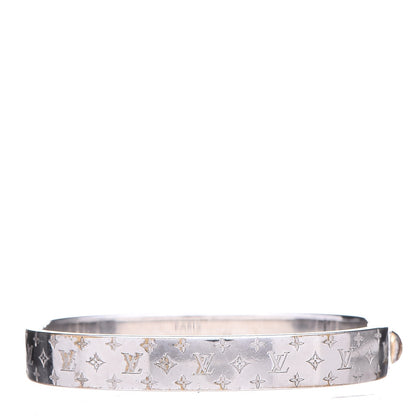 Louis Vuitton Palladium Monogram Nanogram Cuff M 1 of 6