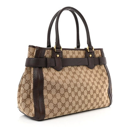 Gucci Monogram Medium GG Running Tote Dark Brown 3 of 10