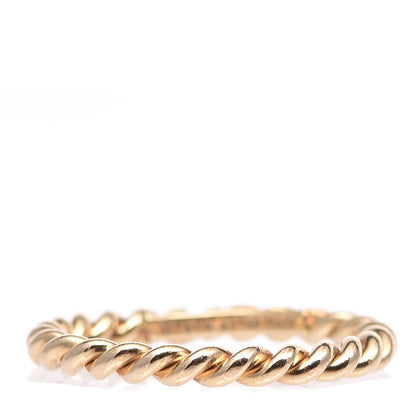 Tiffany 18K Yellow Gold Narrow Twist Ring 50 5.5 1 of 4