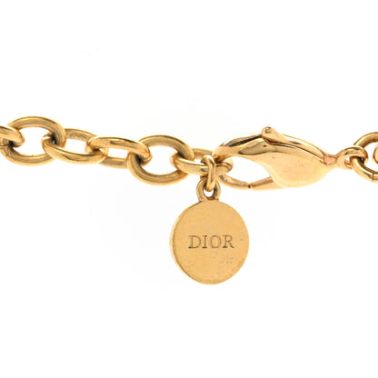 Christian Dior Metal Danseuse Etoile Chain Choker Necklace Gold 5 of 5