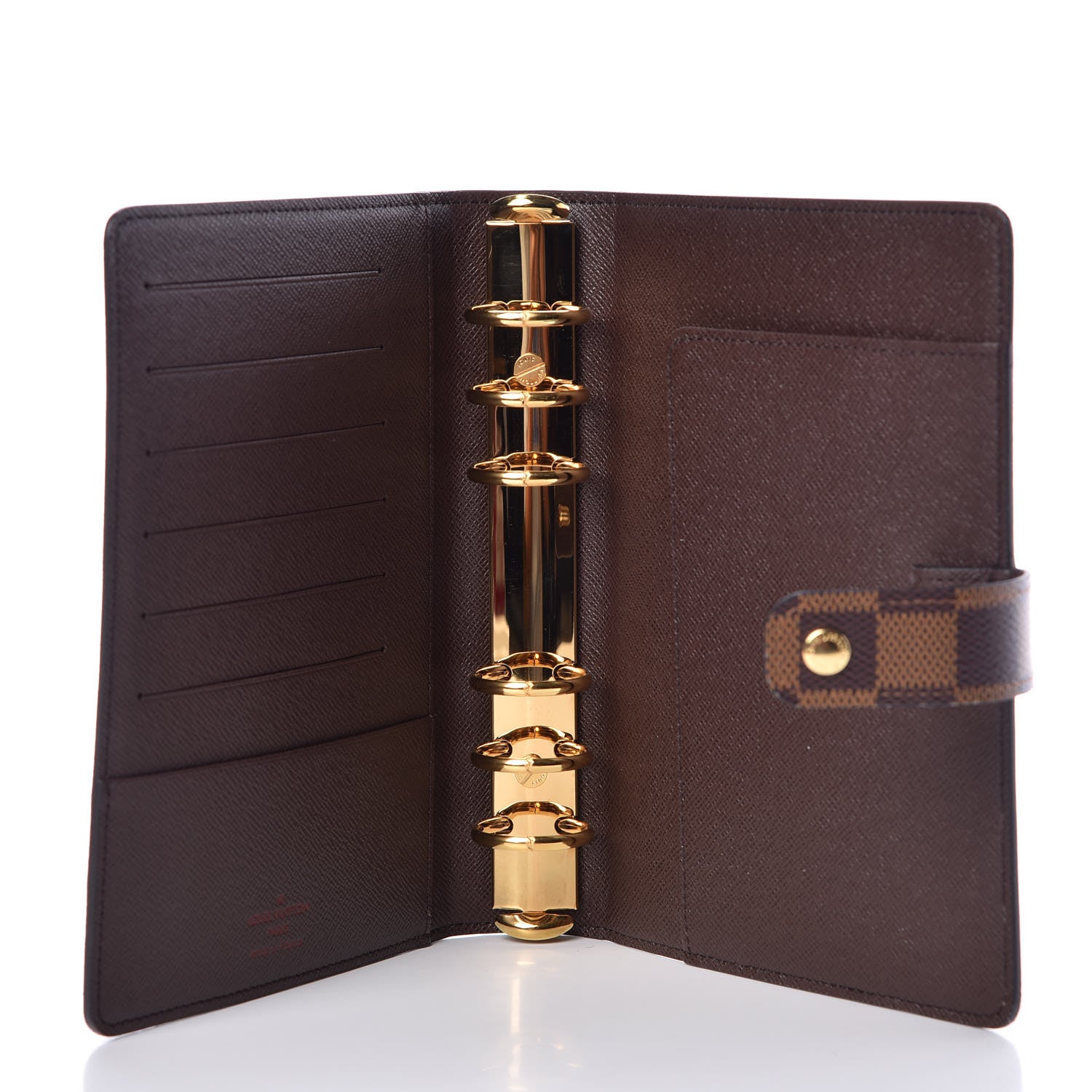 Louis Vuitton Damier Ebene Medium Ring Agenda Cover 5 of 7