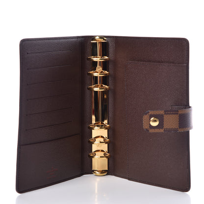 Louis Vuitton Damier Ebene Medium Ring Agenda Cover 5 of 7
