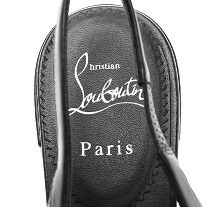 Christian Louboutin Nappa Mamaflirt 30mm Bow Sling Ballerinas 40.5 Black 7 of 8