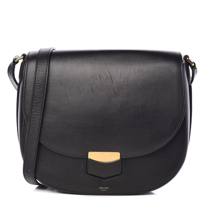 Celine Palmelato Calfskin Medium Trotteur Black 1 of 17