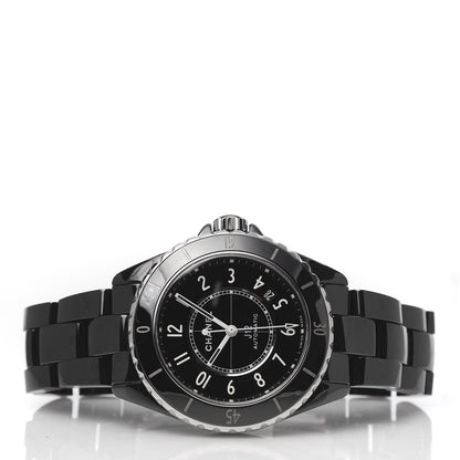Chanel Stainless Steel Ceramic 38mm J12 Automatic Watch Black 3 of 7