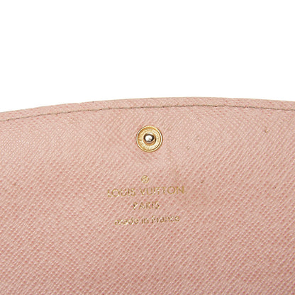 Louis Vuitton Damier Azur Emilie Wallet Rose Ballerine 5 of 15