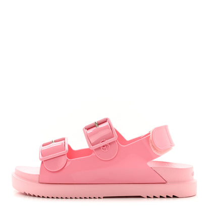 Gucci Rubber Mini Double G Womens Isla Dad Sandals 36 Wild Rose 1 of 8