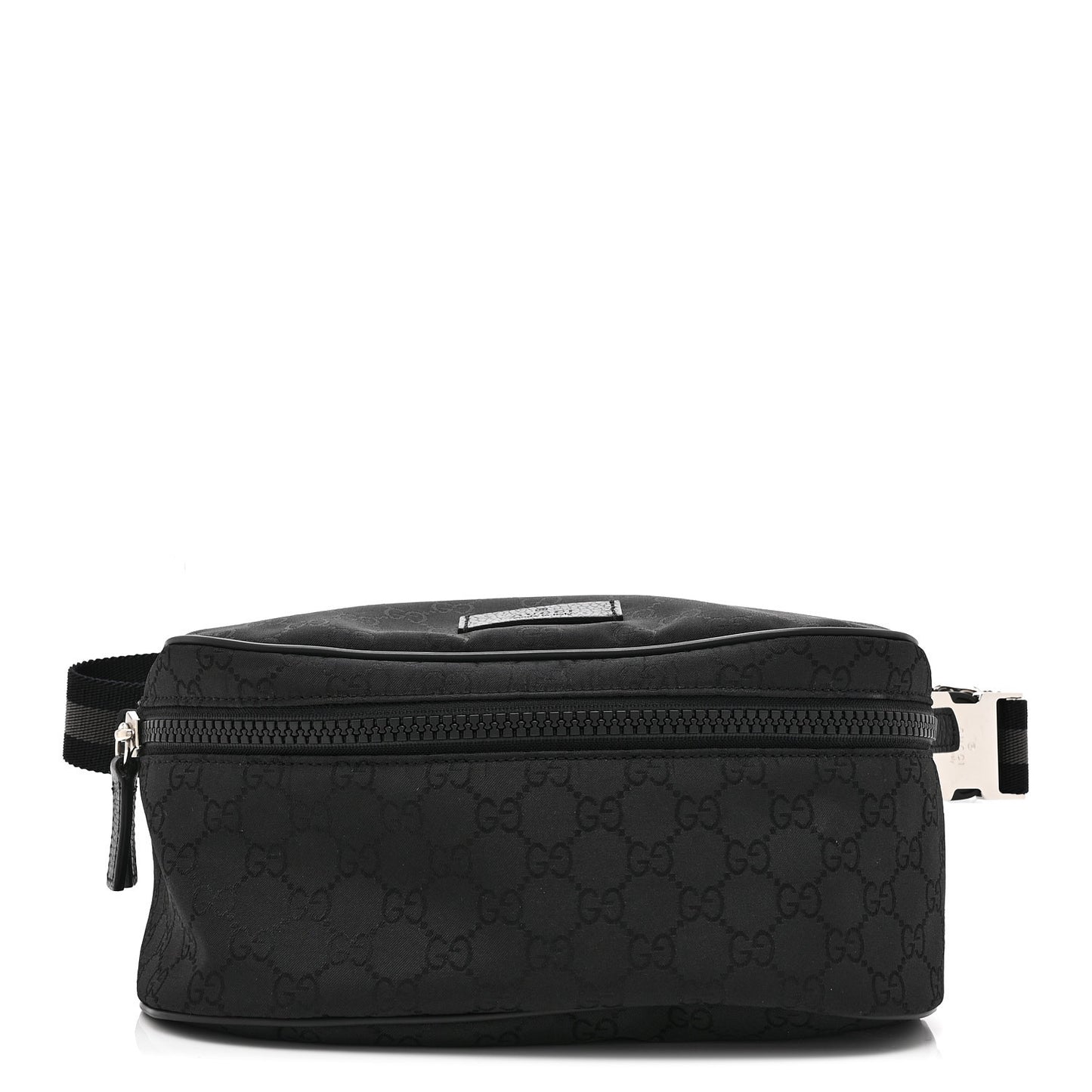 Nylon Monogram Fanny Pack Belt Bag Black