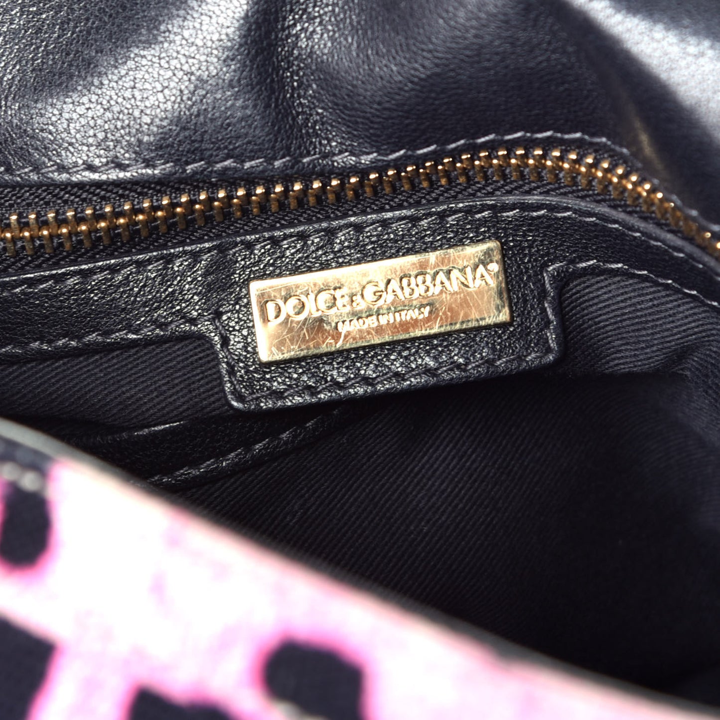 Denim Leopard Print Large Miss Sicily Satchel Pink