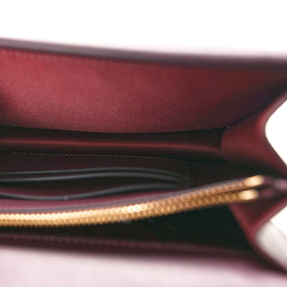 Valentino Garavani X UNDERCOVER Smooth Calfskin Graphic Print VSling Chain Crossbody Bag Rubin 5 of 9