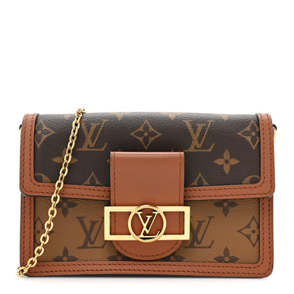 Louis Vuitton Reverse Monogram Dauphine Chain Wallet 1 of 12