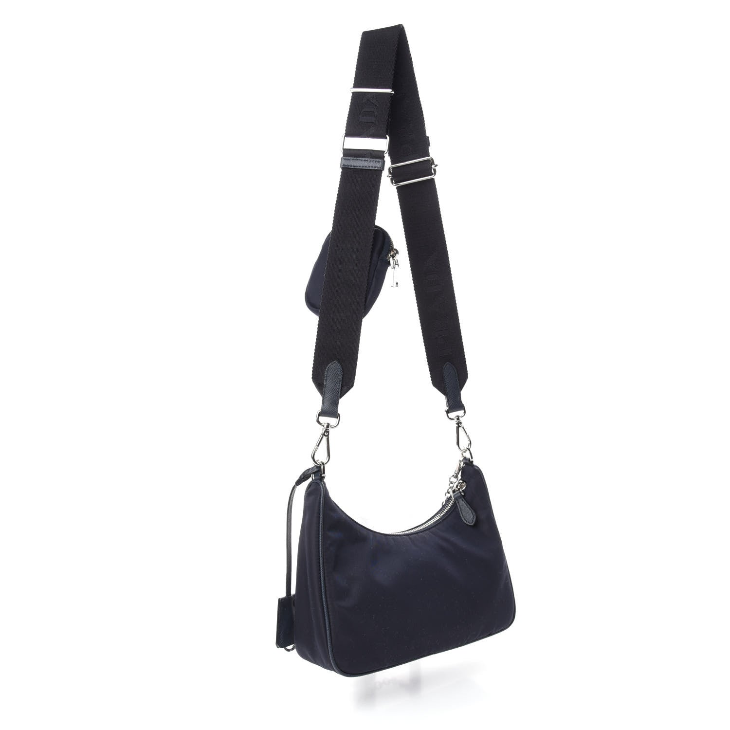 Prada Nylon Re-Edition 2005 Shoulder Bag Black 3 of 11