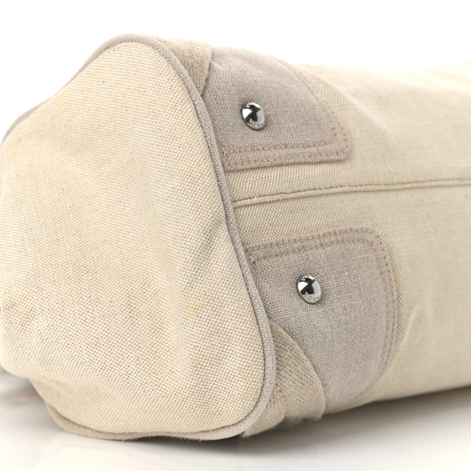 Prada Canvas Mistolino Frame Bag Naturale 8 of 22