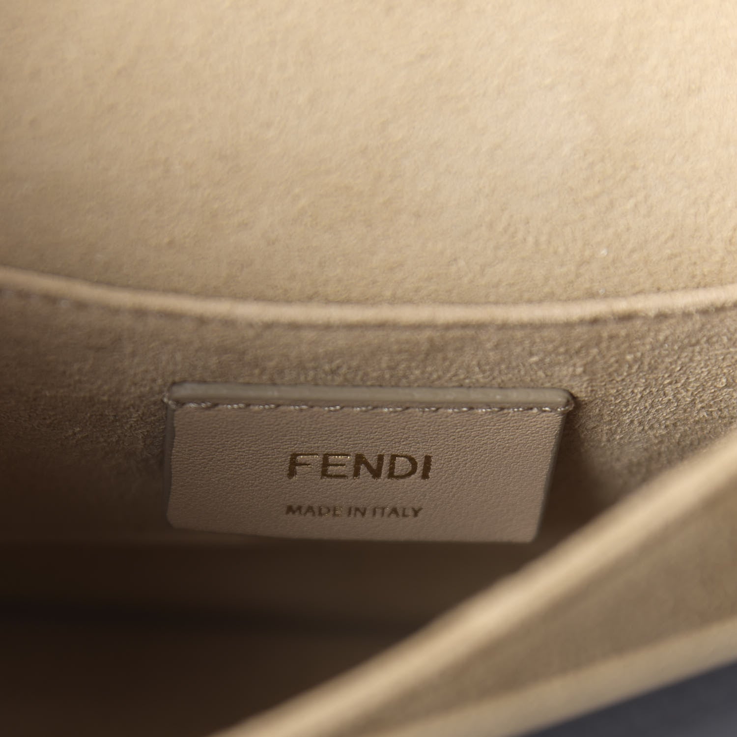 Fendi Vitello Liberty Bi-Color FF 1974 Embossed Small Kan I Shoulder Bag Black Maya 8 of 12