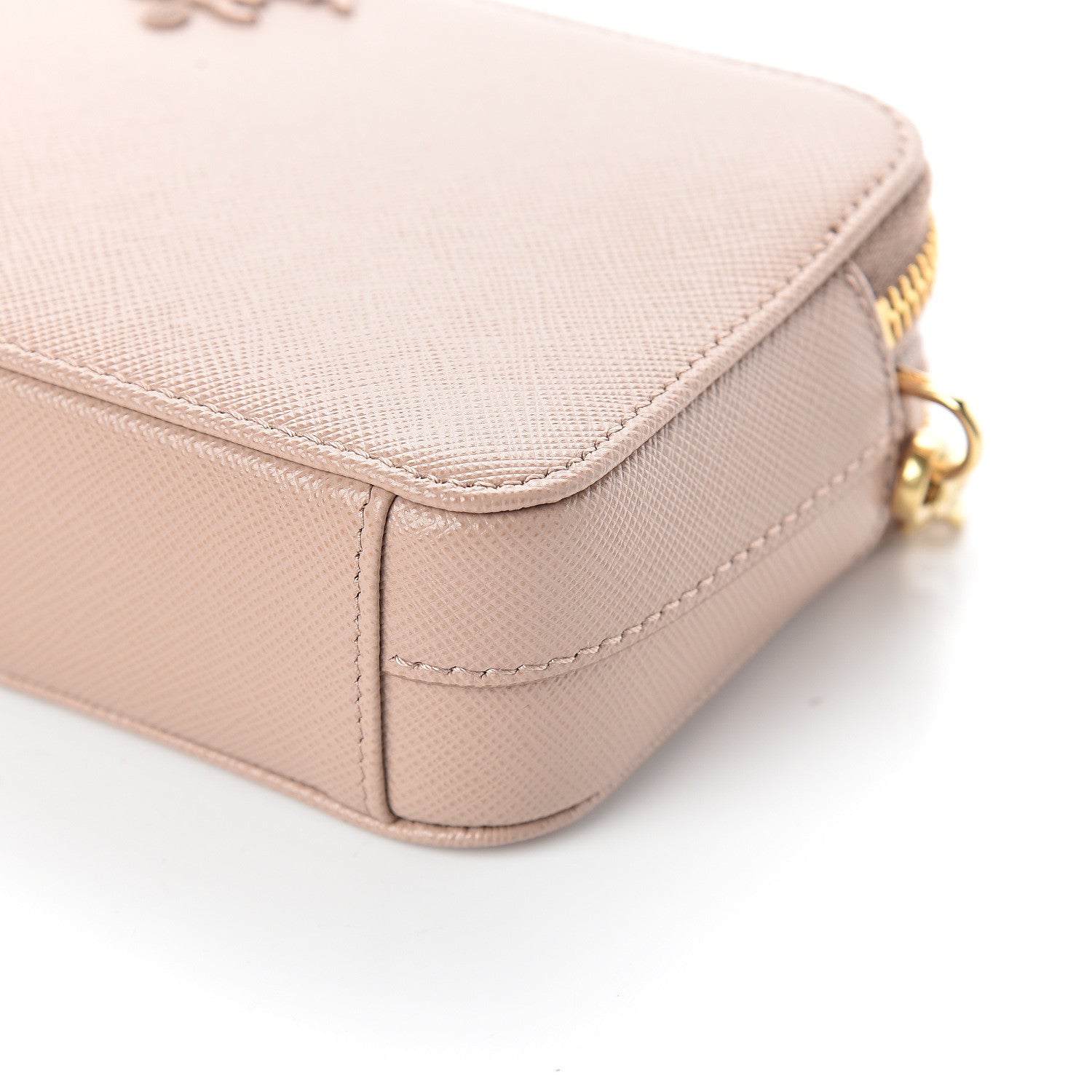 Prada Saffiano Shine Mini Crossbody Bag Cipria 9 of 9