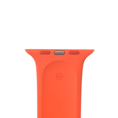 Hermes Silicone 42mm Apple Sports Watch Single Tour Band Orange 3 of 5