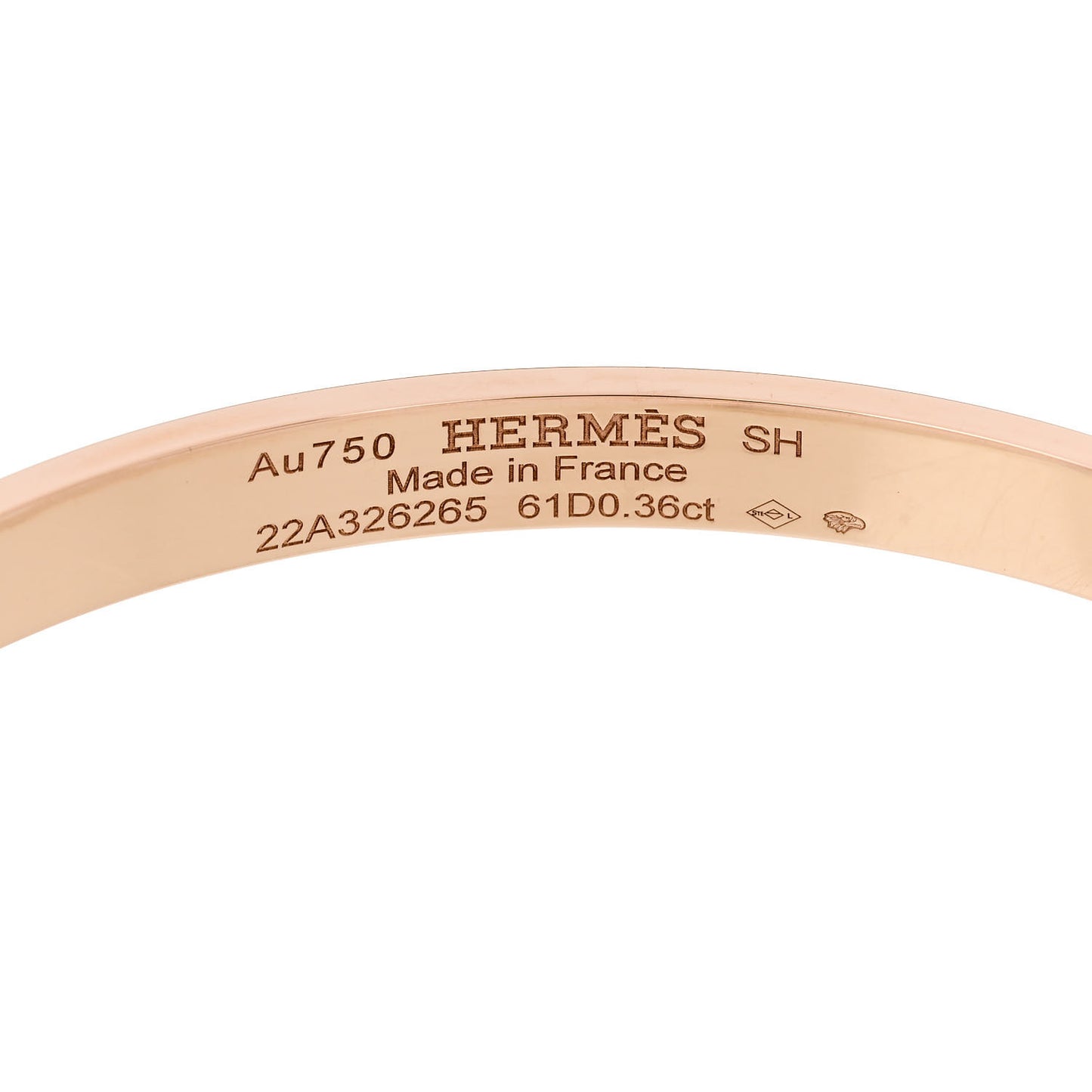18K Rose Gold Diamond PM Kelly Pave Bracelet SH
