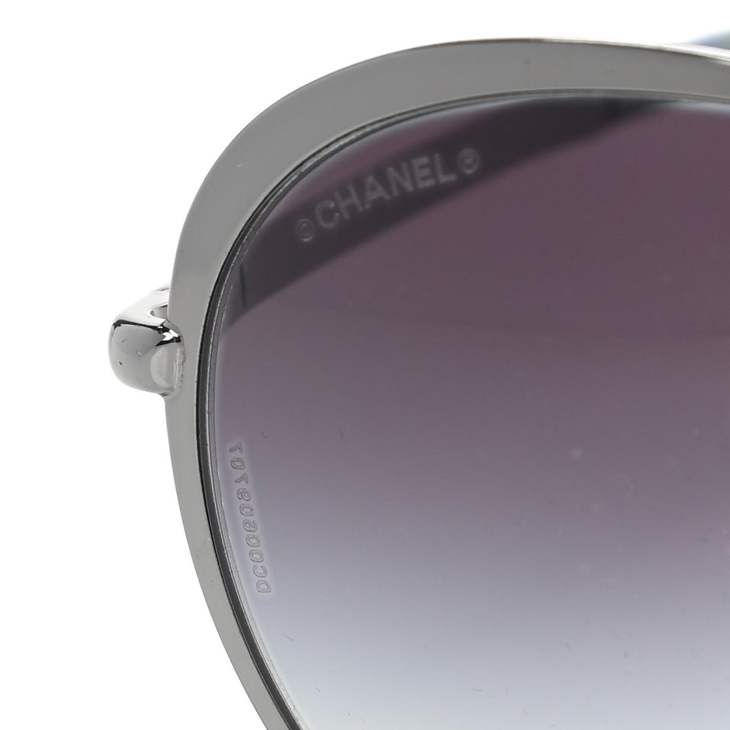 Round Spring Sunglasses 4206 Black Silver