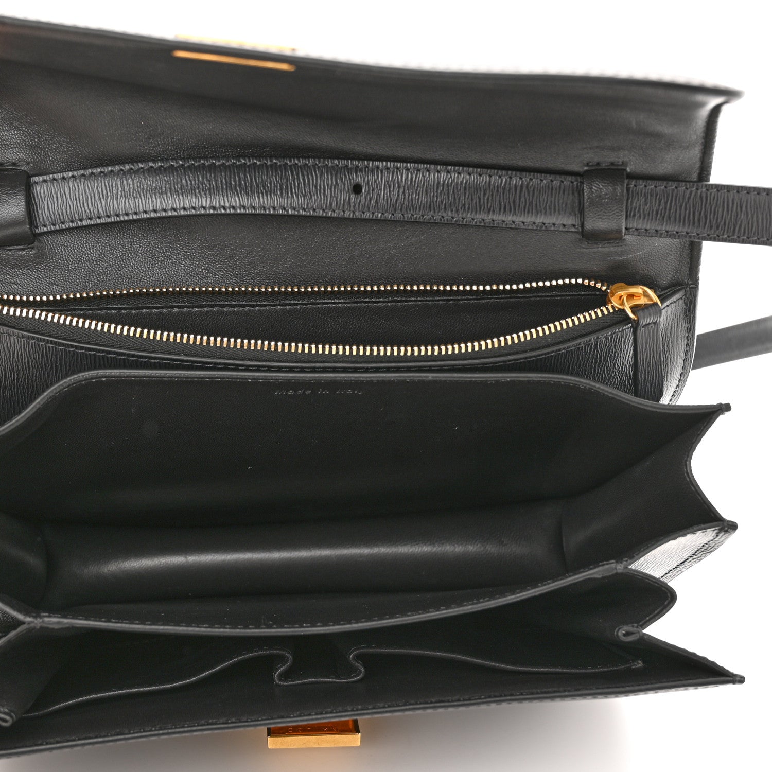 Celine Liege Calfskin Medium Classic Box Flap Bag Black 5 of 11