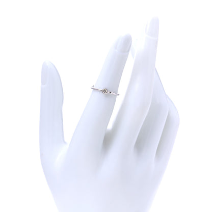 Tiffany Platinum Diamond Elsa Peretti Single-Row Wave Ring 48 4.5 2 of 5