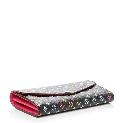 Louis Vuitton Monogram Multicolor Sarah Wallet NM Black Grenade 4 of 6