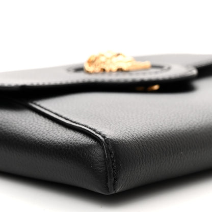 Versace Grained Calfskin La Medusa Chain Crossbody Bag Black 9 of 11