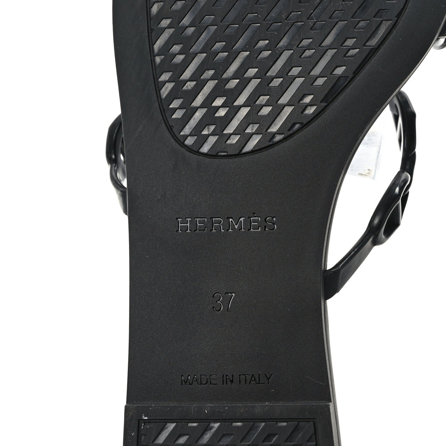 Rubber Chaine d'Ancre Rivage Sandals 37 Black
